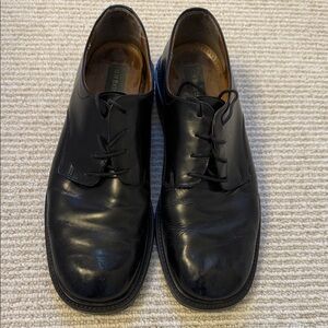 G.H. Bass & Co. Black Leather Oxfords 11.5 made in Italy